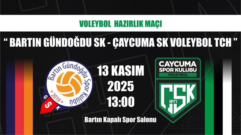Çaycuma SK Voleybol TCH, Bartın Deplasmanında Parkeye Çıkıyor!
